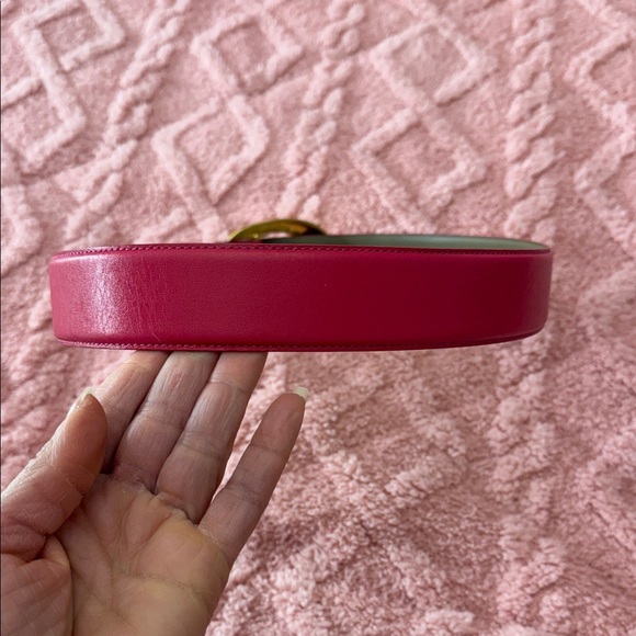 Liz Claiborne Fuchsia Belt with Gold-Tone Buckle - Picture 8 of 9